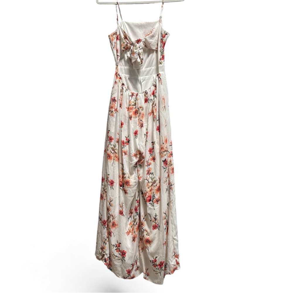 Floral Flair Jumpsuit (ivory) with pockets from NanaMacs/Wishlist Apparel SMALL - Picture 5 of 16